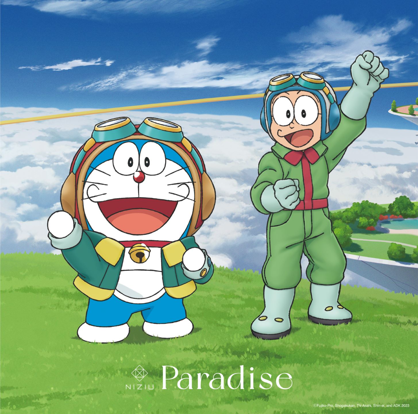 NiziU、5th Single『Paradise』期間生産限定盤ジャケットアートワーク が公開！！ ドラえもん＆のび太のスペシャルなジャケット が話題沸騰！バックカバーには作品の世界観に飛び込んだNiziUメンバーの姿も！！ - ニュース | アイドル・ガールズポップ＆ロック専門情報 ...